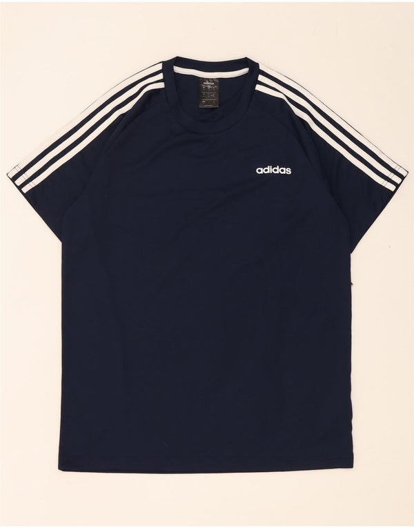 Adidas muška Climalite majica kratkih rukava Medium tamnoplavi poliester
