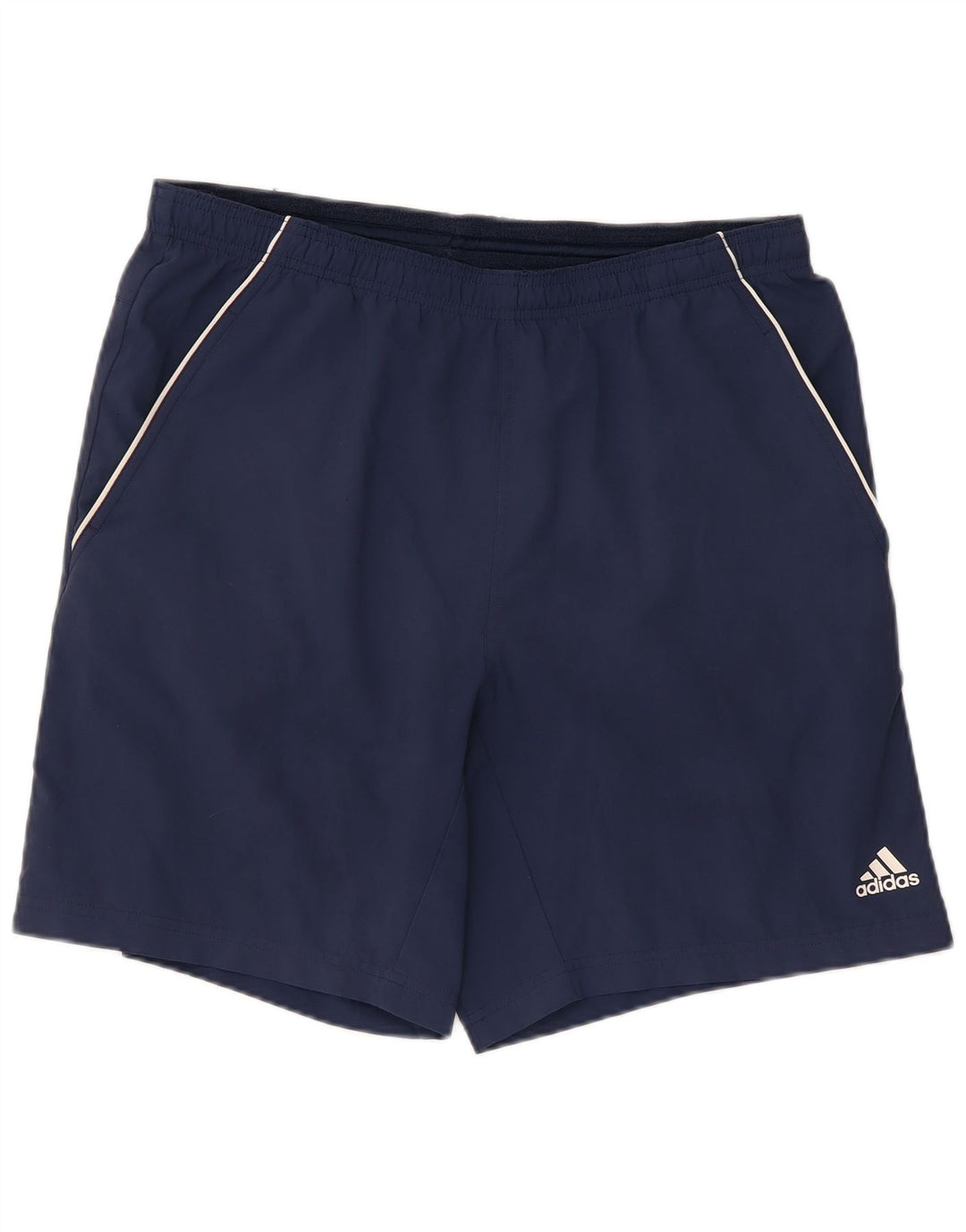 ADIDAS Mens Climalite Sport Shorts Medium  Navy Blue Polyester