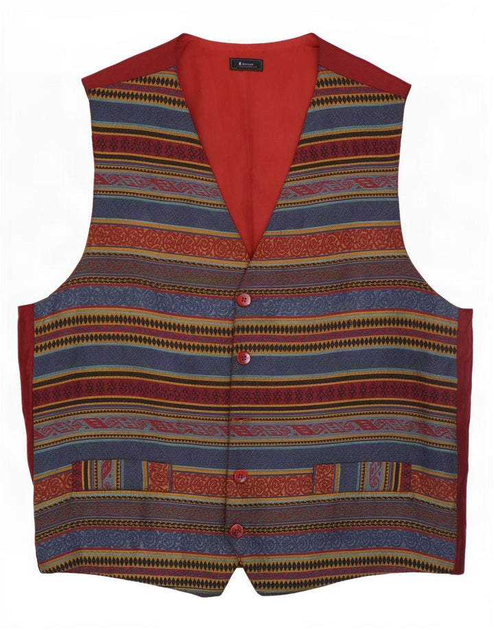 Vintage muški prsluk srednje boje Fair Isle