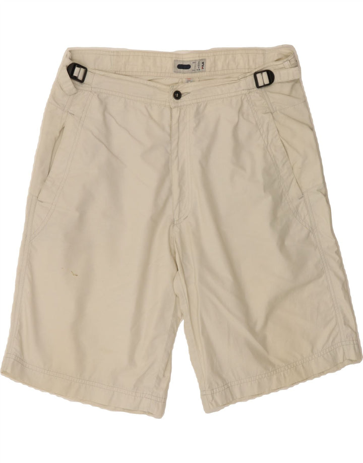 FILA Mens Chino Shorts Medium W32 White Vintage Fila and Second-Hand Fila from Messina Hembry 
