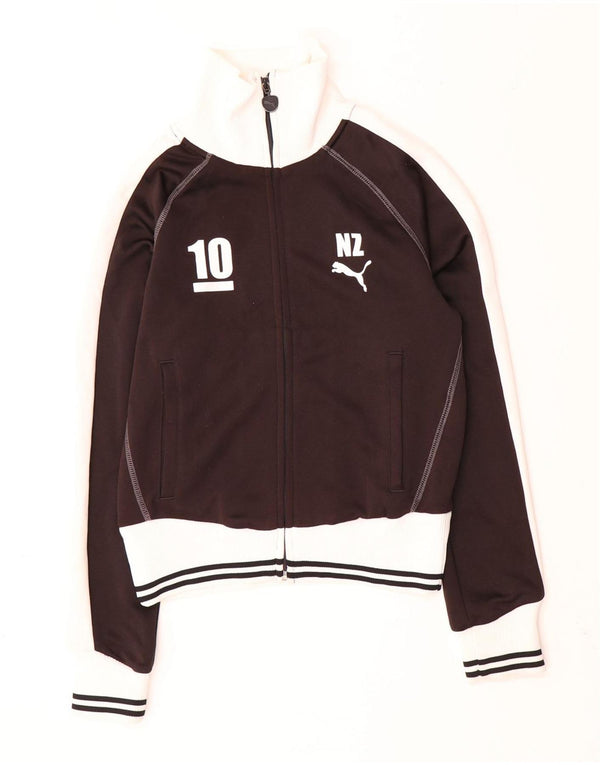 PUMA ženska gornja jakna kratke trenirke UK 10 Small Black Colourblock