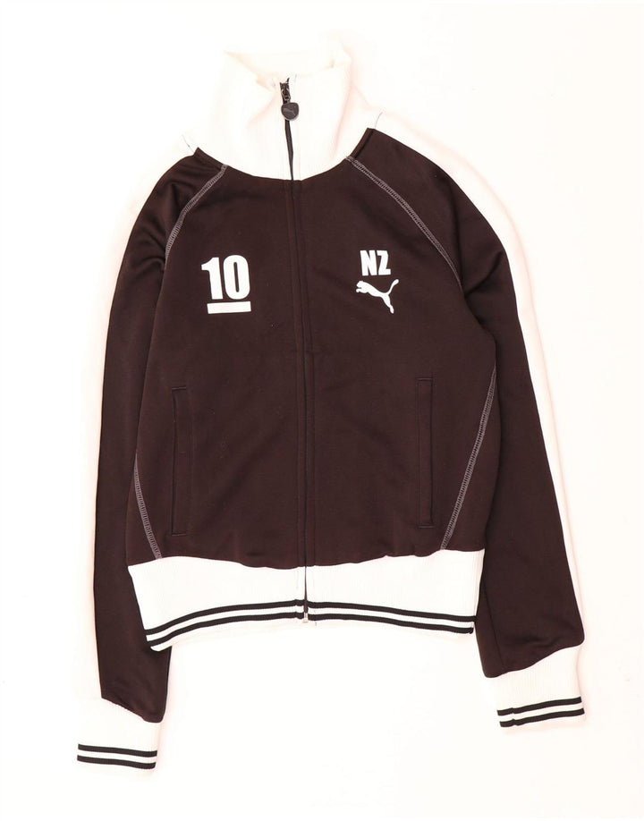 PUMA ženska gornja jakna kratke trenirke UK 10 Small Black Colourblock