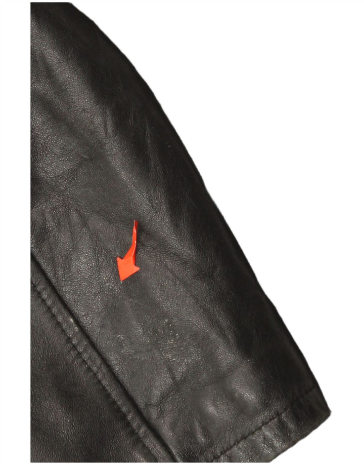 Vintage ženski kožni kaput IT 46 veliki crni