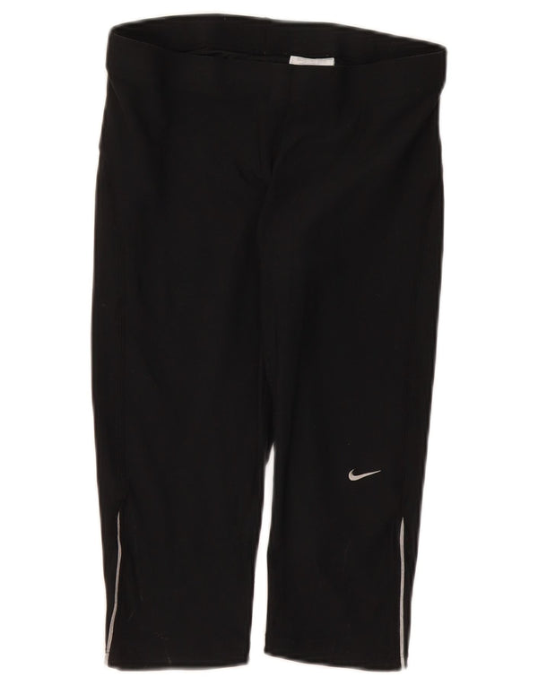 Nike ženske Capri tajice UK 10/12 Srednje crni poliester