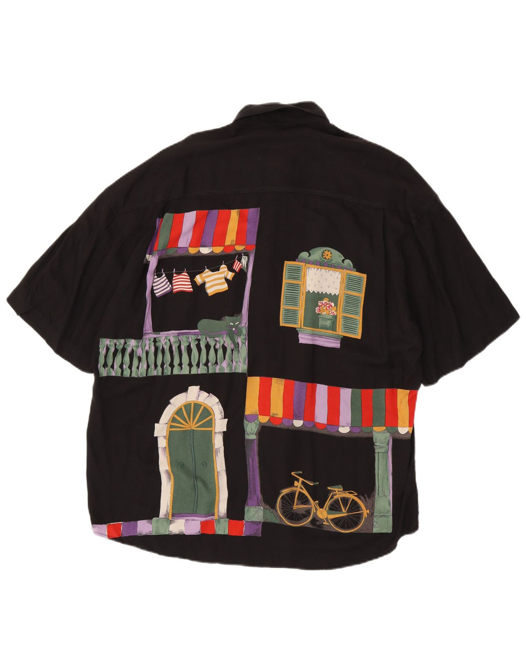 Cadini muška grafička majica kratkih rukava Suze 41/42 velika crna viskoza