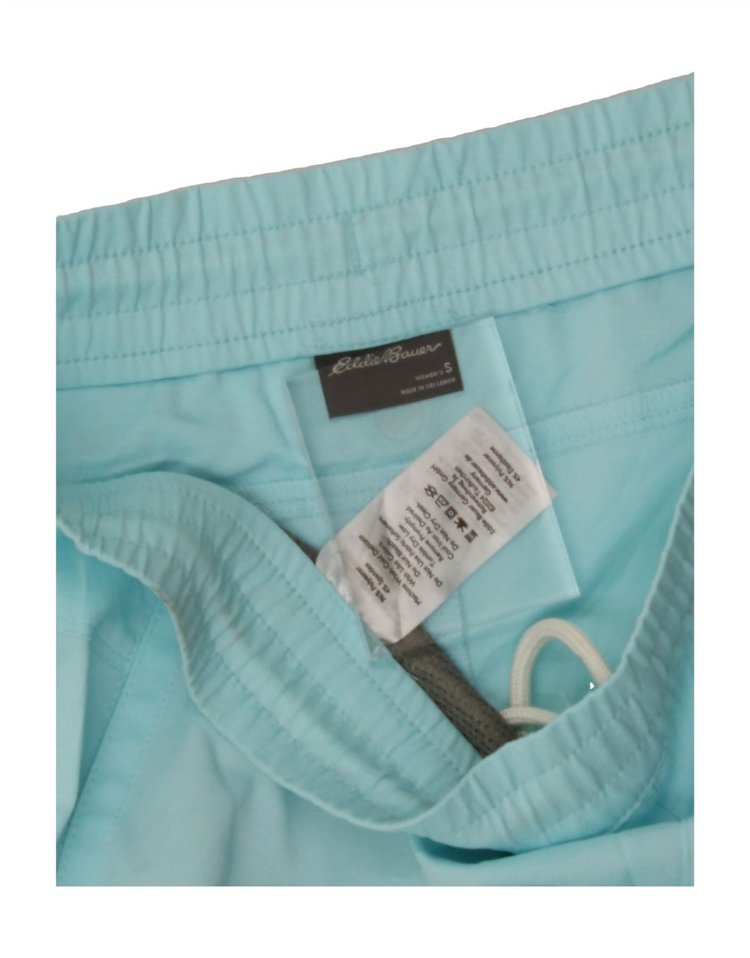 EDDIE BAUER Womens Sport Shorts UK 10 Small  Turquoise Polyester Vintage Eddie Bauer and Second-Hand Eddie Bauer from Messina Hembry 