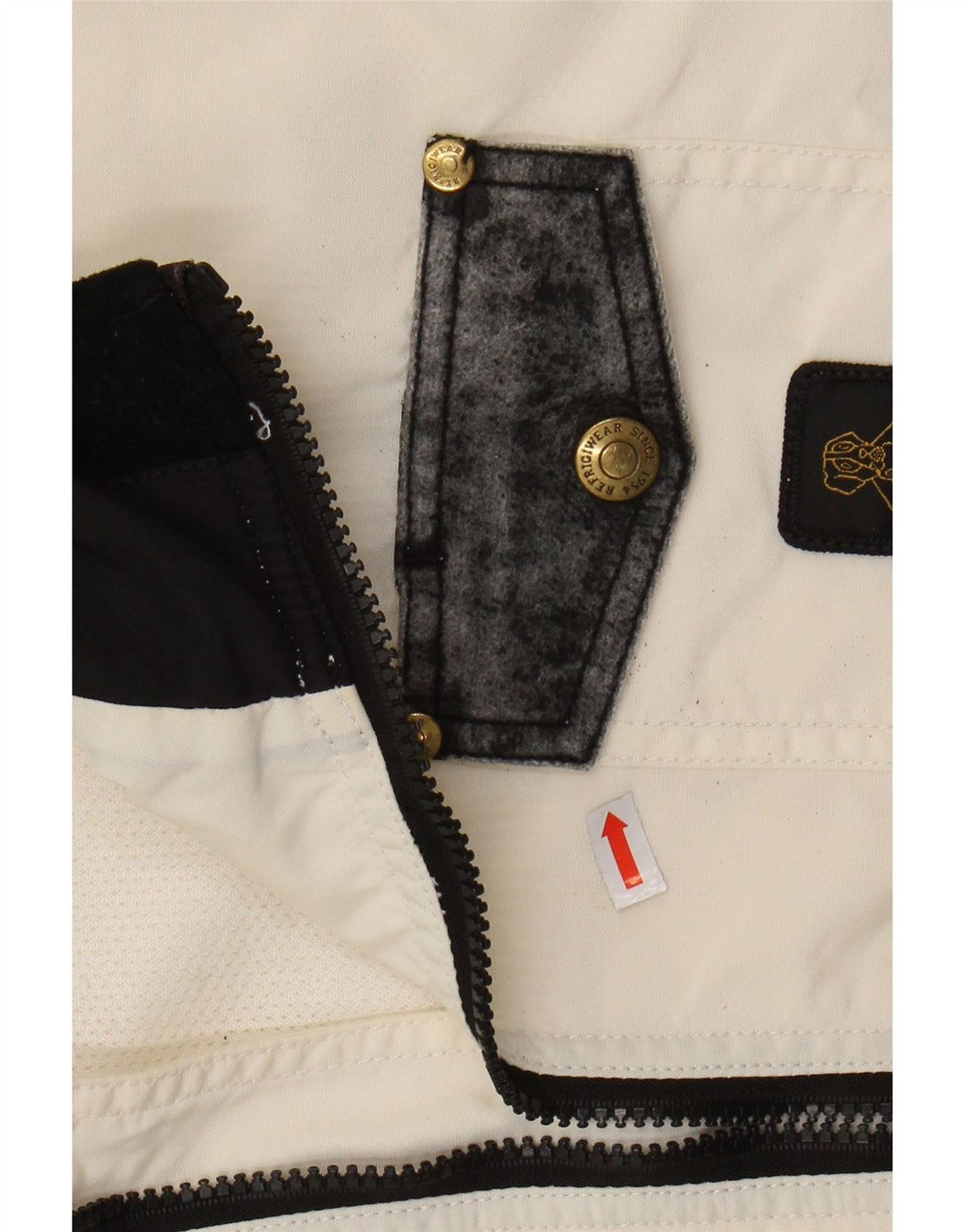 REFRIGIWEAR Ženska Coolmax bomber jakna UK 14 Srednje bijeli najlon