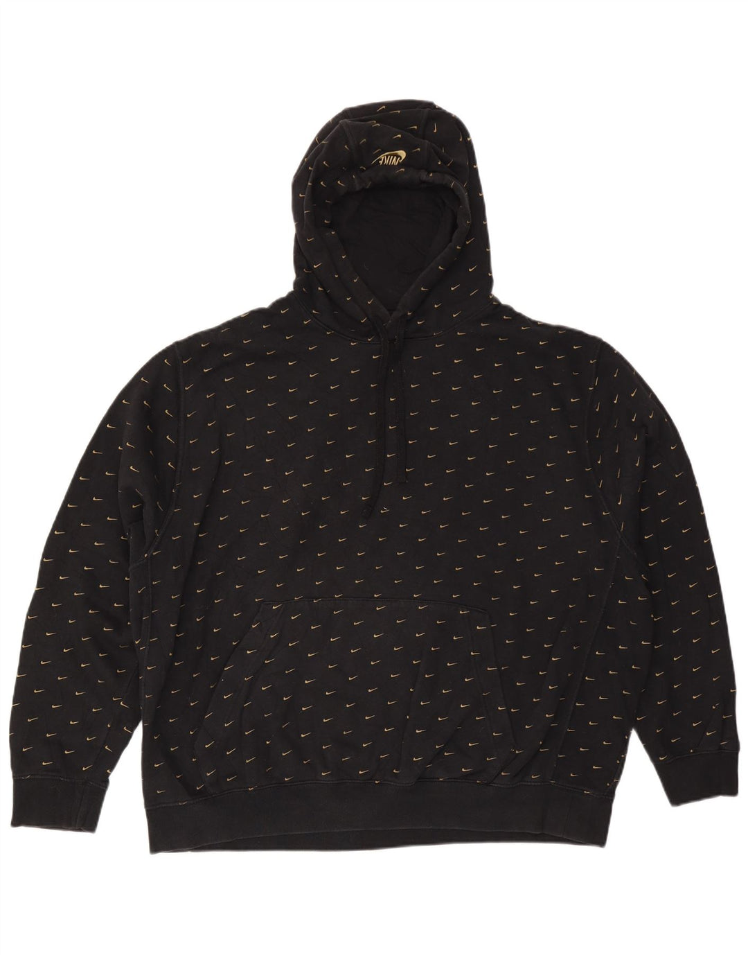 NIKE muška majica s kapuljačom s grafičkim motivima 2XL crni pamuk