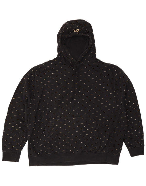 NIKE muška majica s kapuljačom s grafičkim motivima 2XL crni pamuk