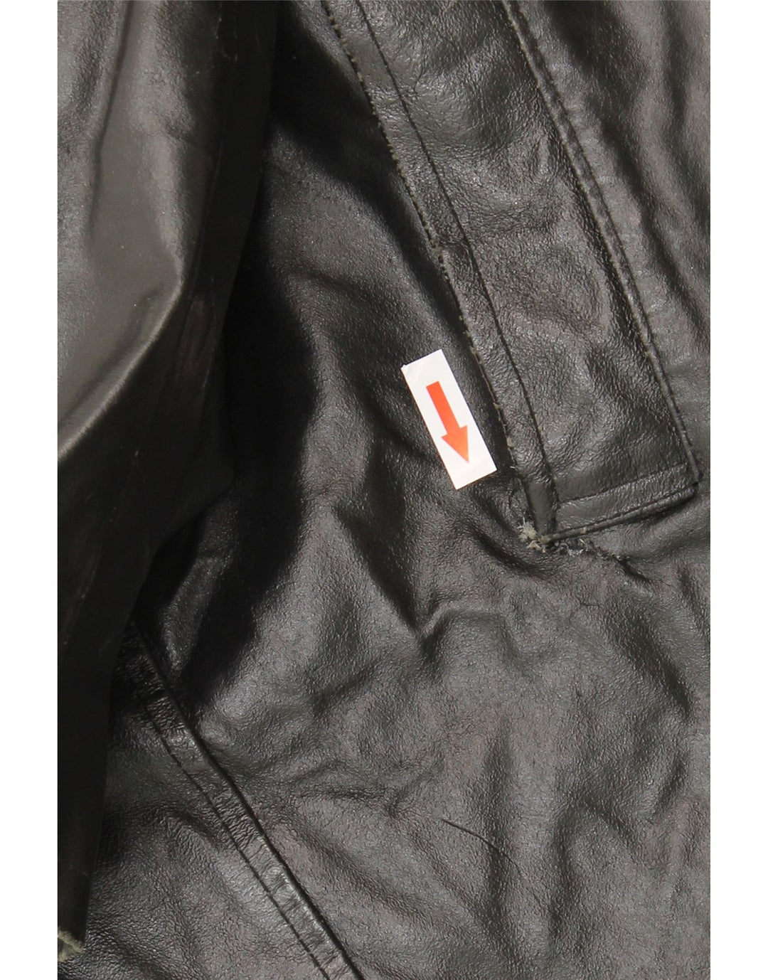 VINTAGE muška kožna jakna IT 52 XL crna koža