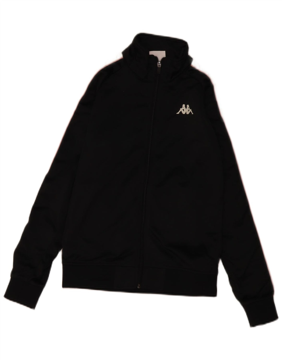 KAPPA Womens Graphic Tracksuit Top Jacket UK 12 Medium Black Colourblock Vintage Kappa and Second-Hand Kappa from Messina Hembry 