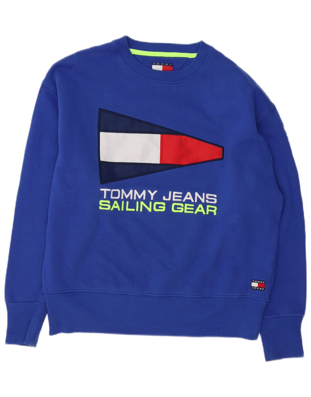 Tommy Hilfiger muški džemper s grafičkim motivima, veliki plavi pamuk