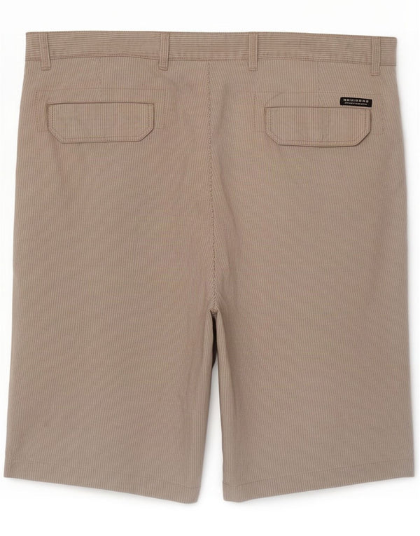 Navigare Mens Chino Shorts IT 56 3XL W38 Beige Striped Cotton