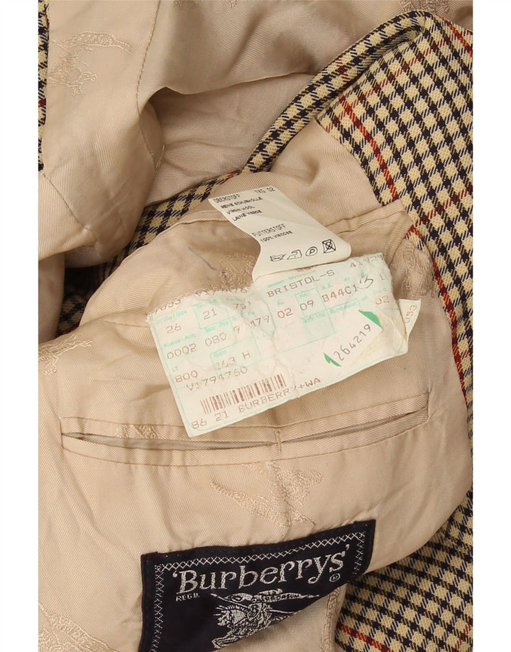 Burberrys muška jakna sa 2 gumba UK 38 srednje bež houndstooth
