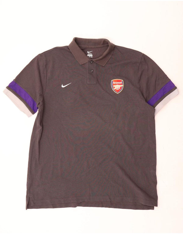 Nike muška polo majica Arsenal 2XL sivi pamuk u boji