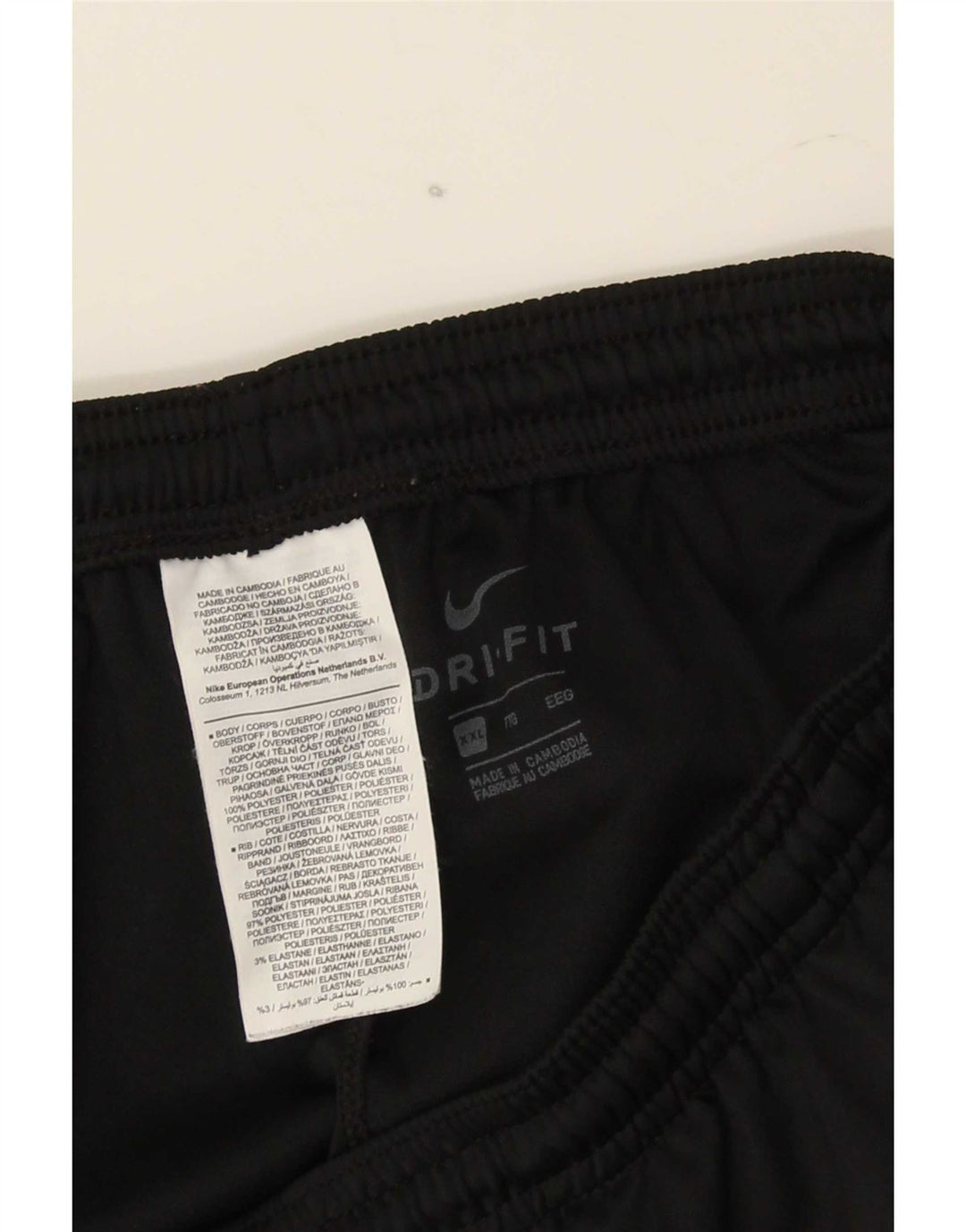 Nike muške hlače za trenirku Dri Fit 2XL crni poliester