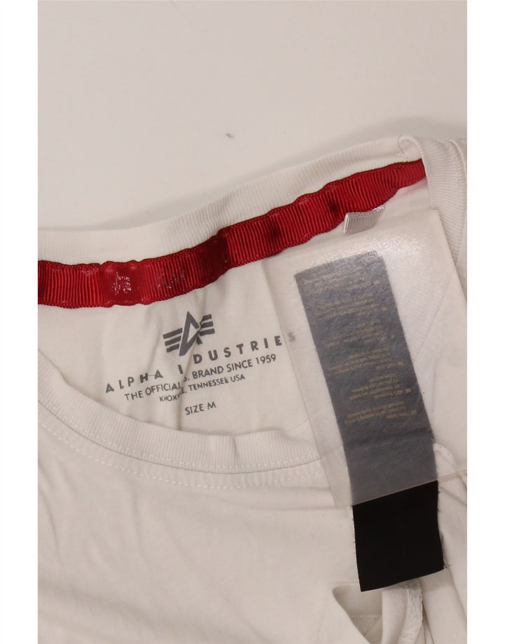 Alpha Industries Muška majica kratkih rukava srednje veličine s bijelim prugama