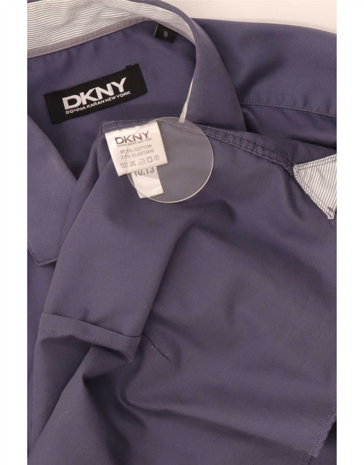Dkny muška košulja veličine 16 velika tamnoplava pamuk