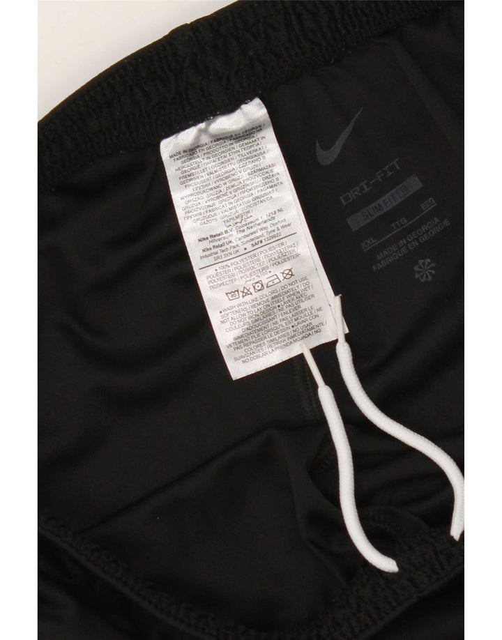 Nike muške Dri Fit uske sportske kratke hlače 2XL crni poliester