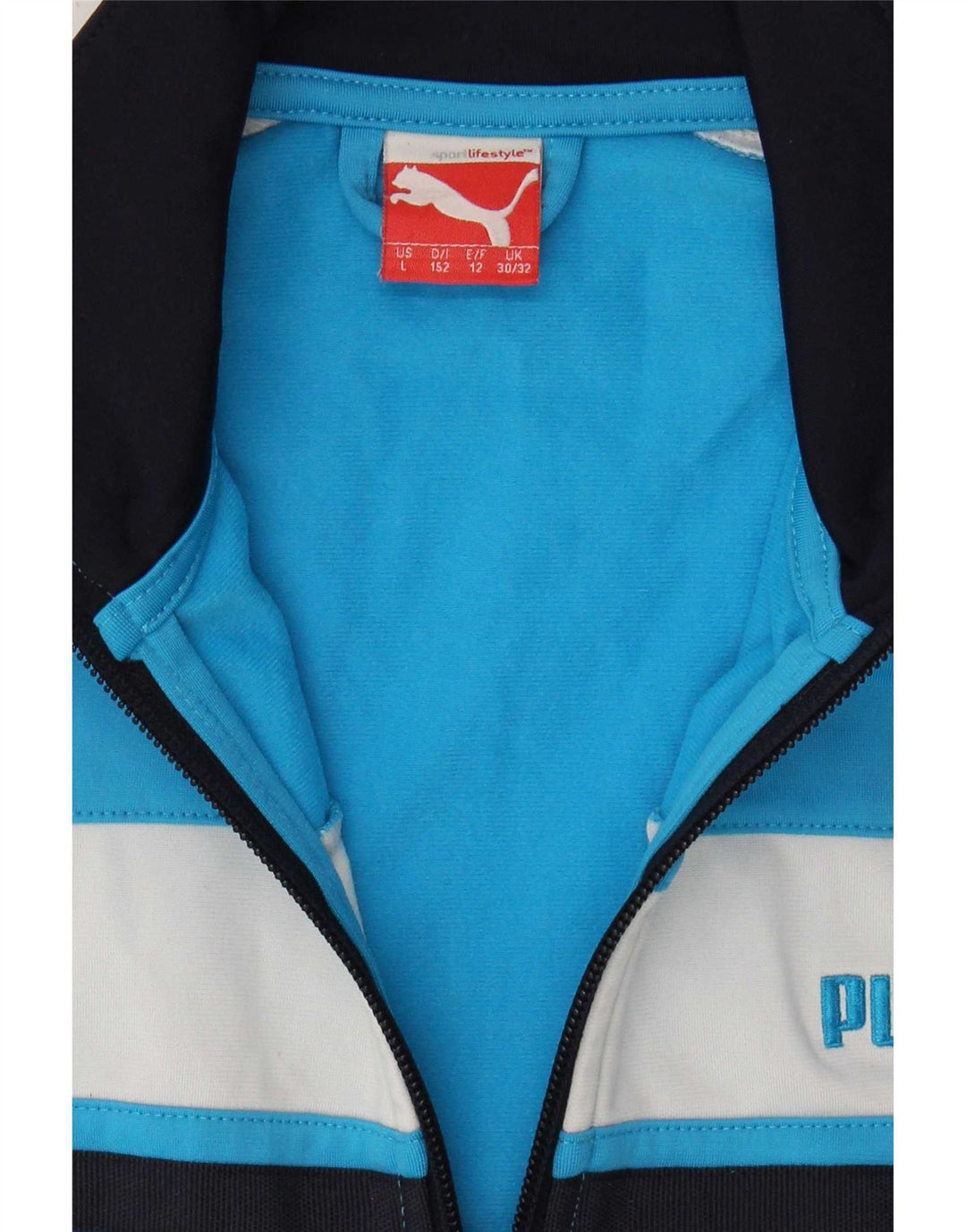 Puma Boys Gornja jakna trenirke 11-12 godina, plava poliesterska boja