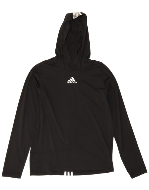 Adidas ženska majica s kapuljačom Primegreen dugih rukava UK 10, mali crni poliester