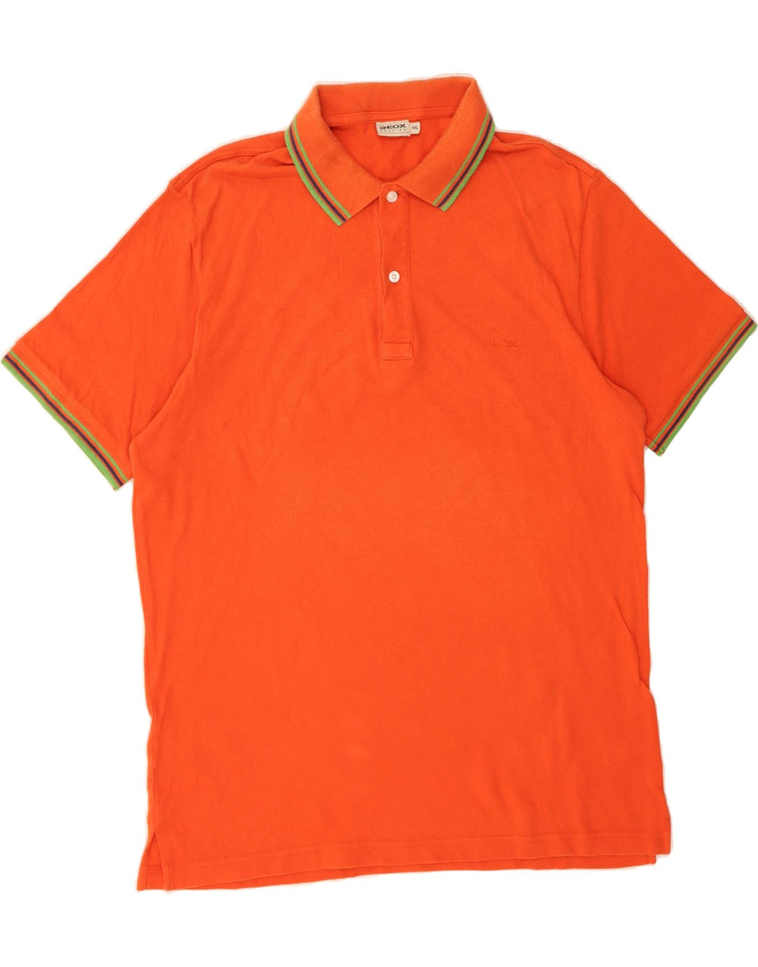 GEOX Mens Polo Shirt 2XL Orange Cotton Vintage Geox and Second-Hand Geox from Messina Hembry 