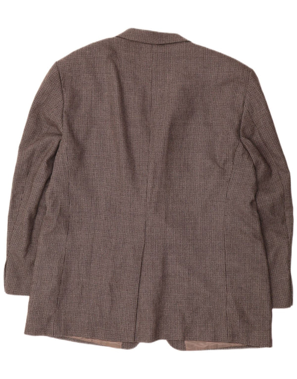 Chaps muška jakna s 2 gumba, veličina 48 3XL, siva vunena hrskava zuba