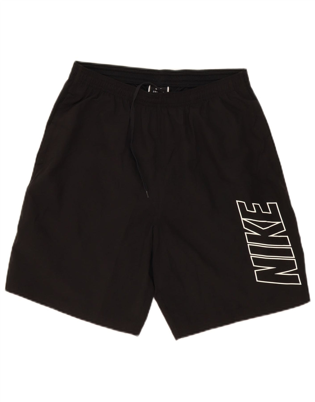NIKE muške Dri Fit grafičke sportske kratke hlače srednje crne boje od poliestera