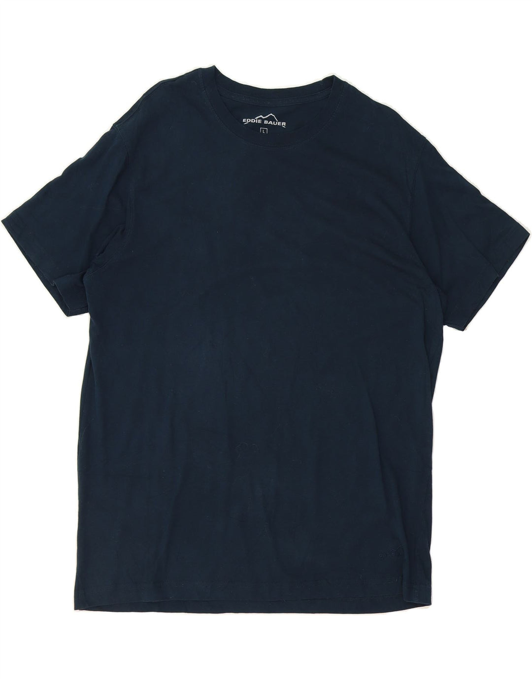 EDDIE BAUER Mens T-Shirt Top Large Navy Blue Cotton Vintage Eddie Bauer and Second-Hand Eddie Bauer from Messina Hembry 