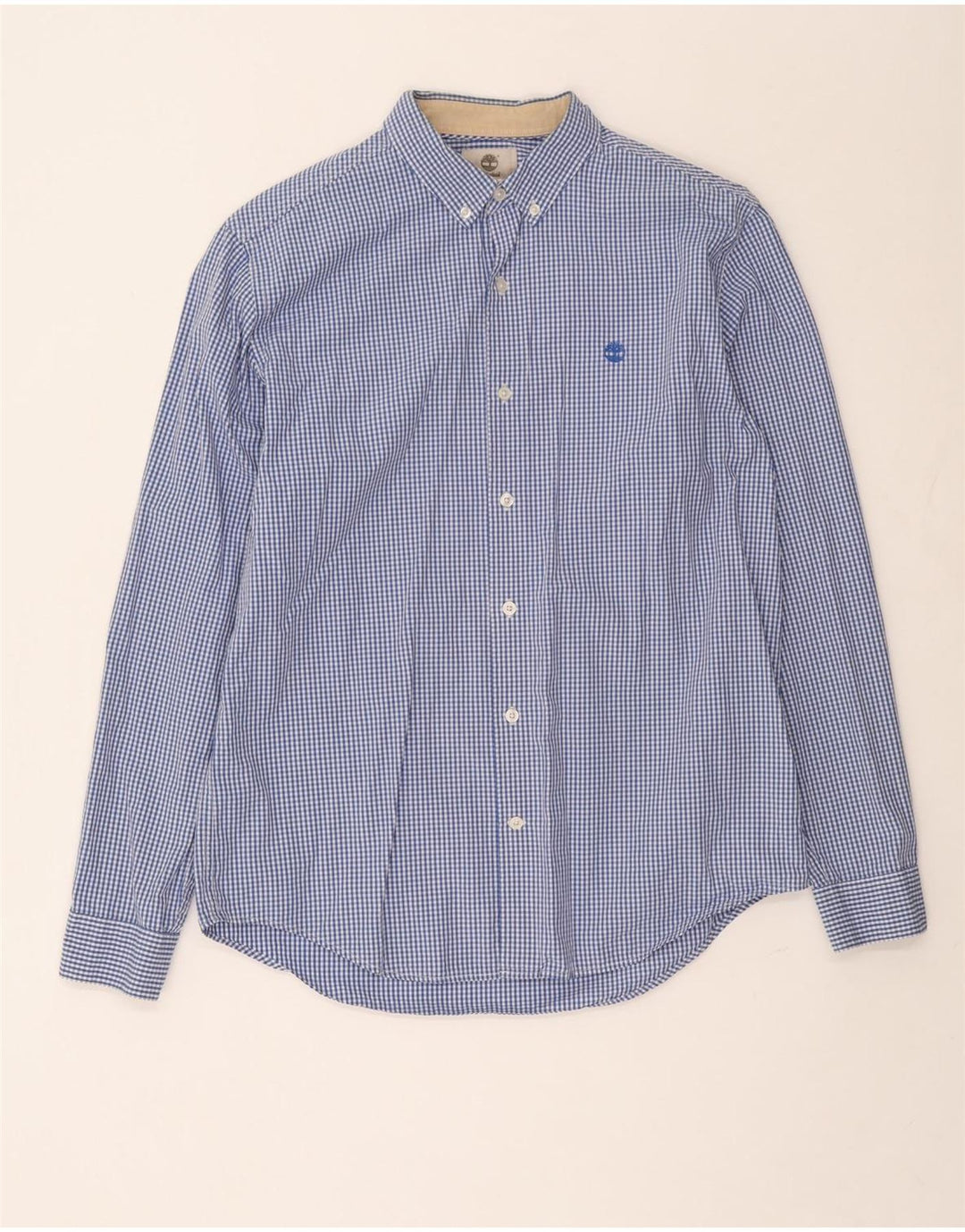 Timberland muška uska majica velika plava pamuk gingham