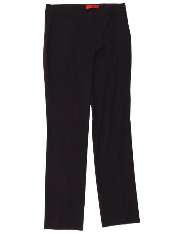 Hugo Boss ženske ravne ležerne hlače UK 10 male W30 L32 crne