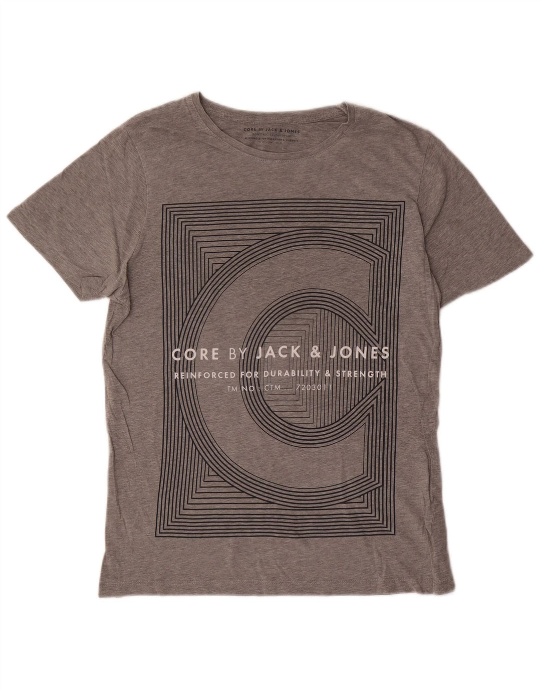 Jack & Jones muška majica kratkih rukava srednje sivi pamuk