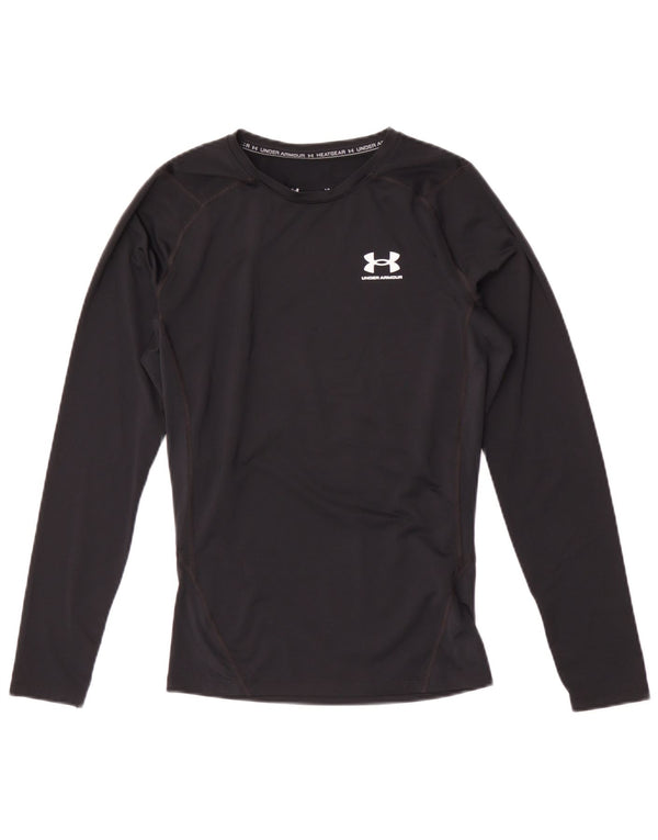 Muška majica Under Armour Heat Gear s dugim rukavima, veliki crni poliester