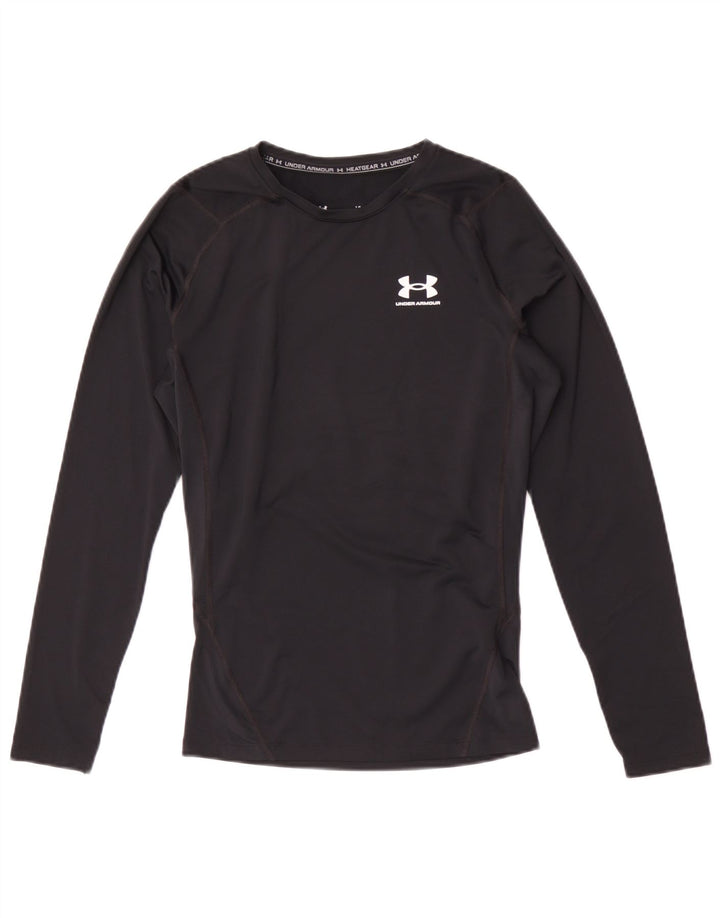 Muška majica Under Armour Heat Gear s dugim rukavima, veliki crni poliester