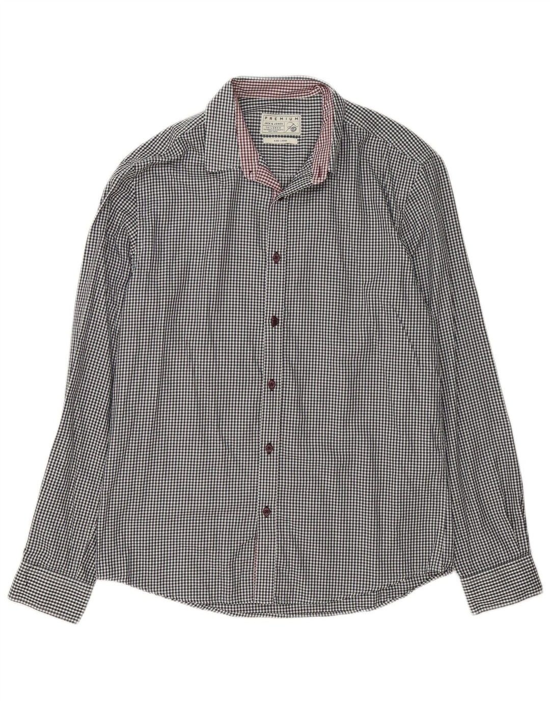 Jack & Jones muška košulja velika bijela gingham pamuk