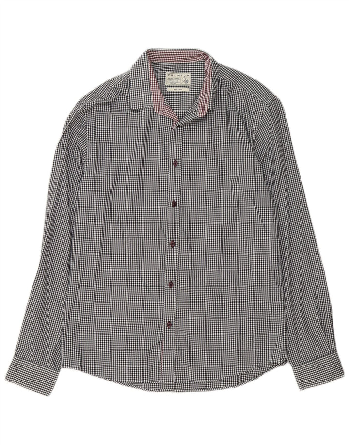 Jack & Jones muška košulja velika bijela gingham pamuk