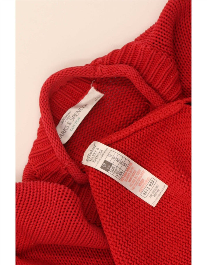 Marks & Spencer Ženska džemper haljina St. Michael UK 12 Srednje crvena