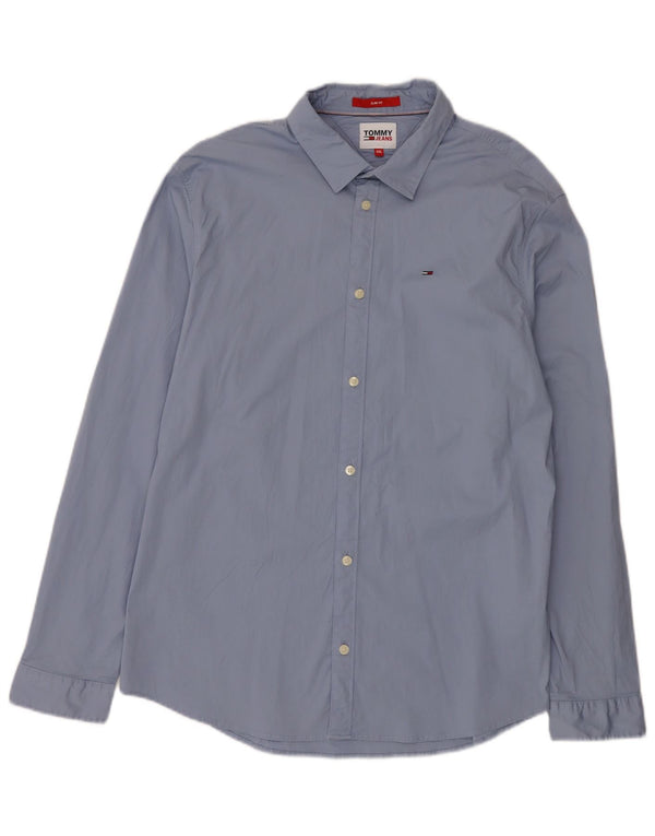 Tommy Hilfiger muška uska košulja 2XL plavi pamuk