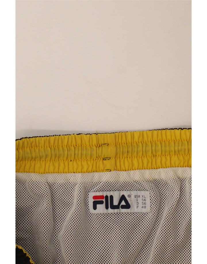 Fila muške kratke hlače za kupanje s grafičkim motivima XL crne