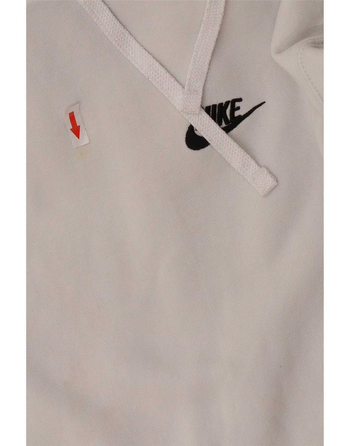 Nike Muška majica s kapuljačom Mala bijela pamučna