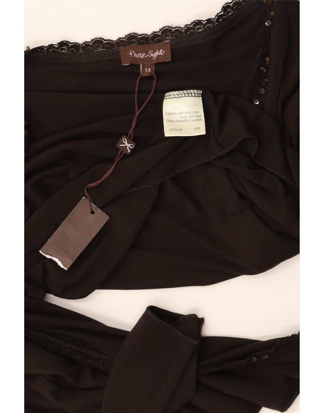 PHASE EIGHT Ženski kratki kardigan s 3/4 rukavima UK 14 Srednje smeđa