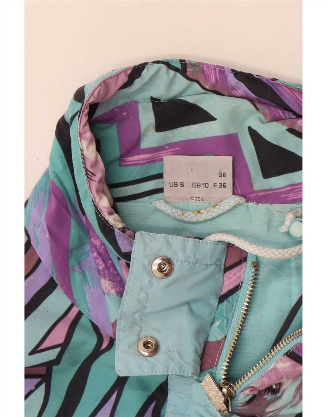 Maser M ženski preveliki baloner UK 10 Mali tirkizni geometrijski