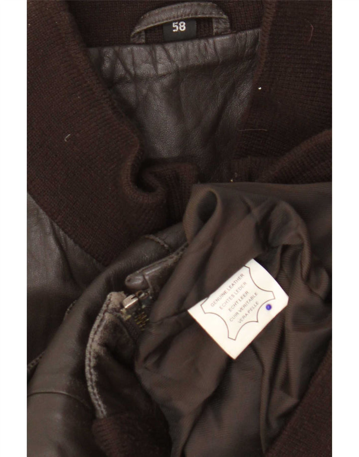 Vintage muška kožna jakna UK 40 Large Brown