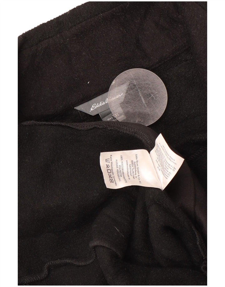 EDDIE BAUER Muška jakna od flisa s visokom postavom UK 42 XL crni poliester