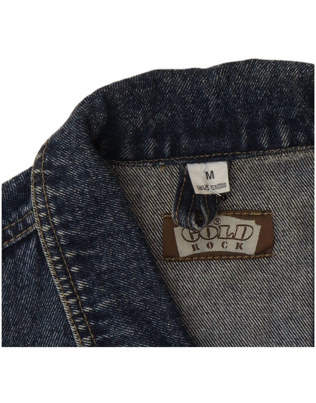 Vintage Mens Denim Jacket UK 38 Medium Blue