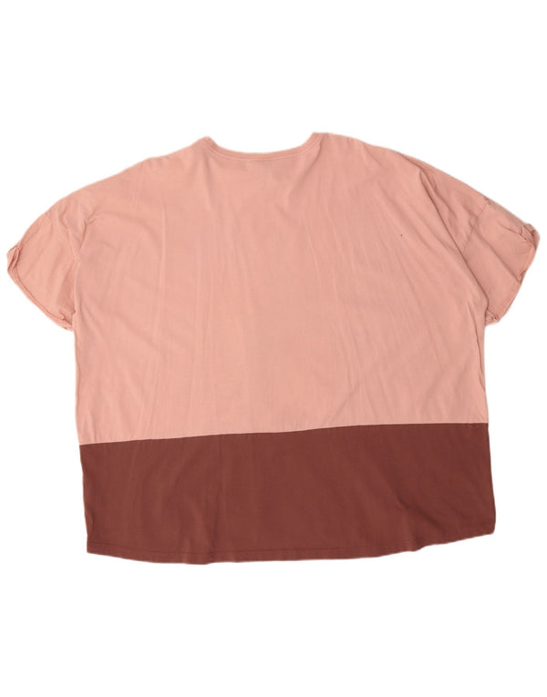 ELLESSE Ženska prevelika majica kratkih rukava s grafičkim motivima UK 10 Small Pink Colourblock