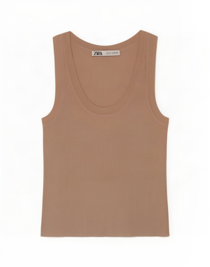 Zara ženski prsluk UK 8 Small Beige