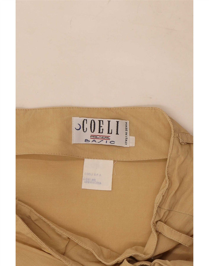 Basic ženska suknja s omotom XS W24 Beige Linen