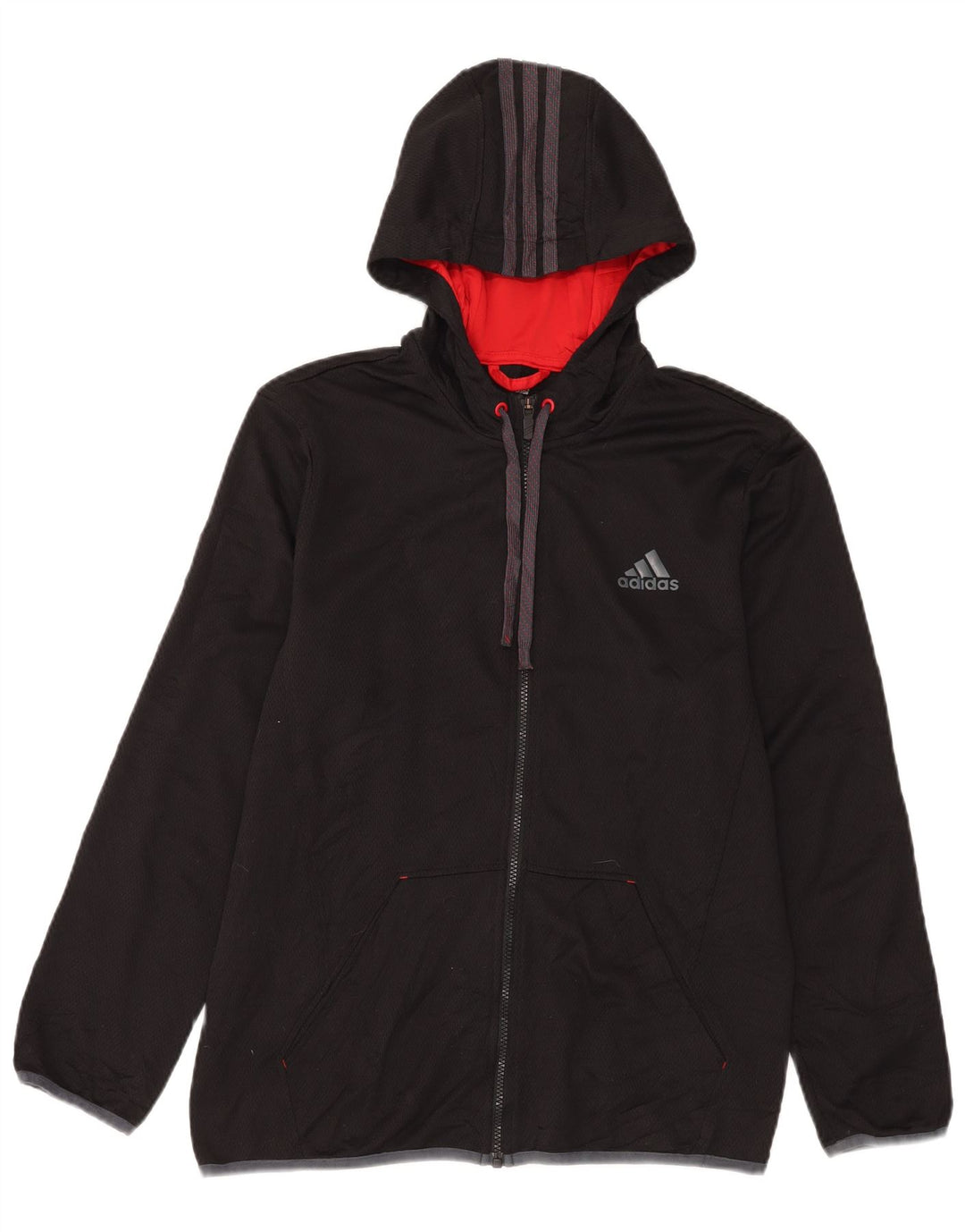 Adidas muška trenirka s kapuljačom, gornja jakna srednje crne boje od poliestera