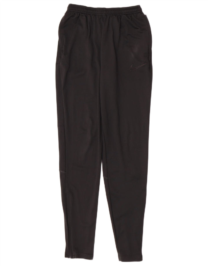 Nike Ženske Dri Fit Trenirke Hlače UK 8 Male crne poliesterske